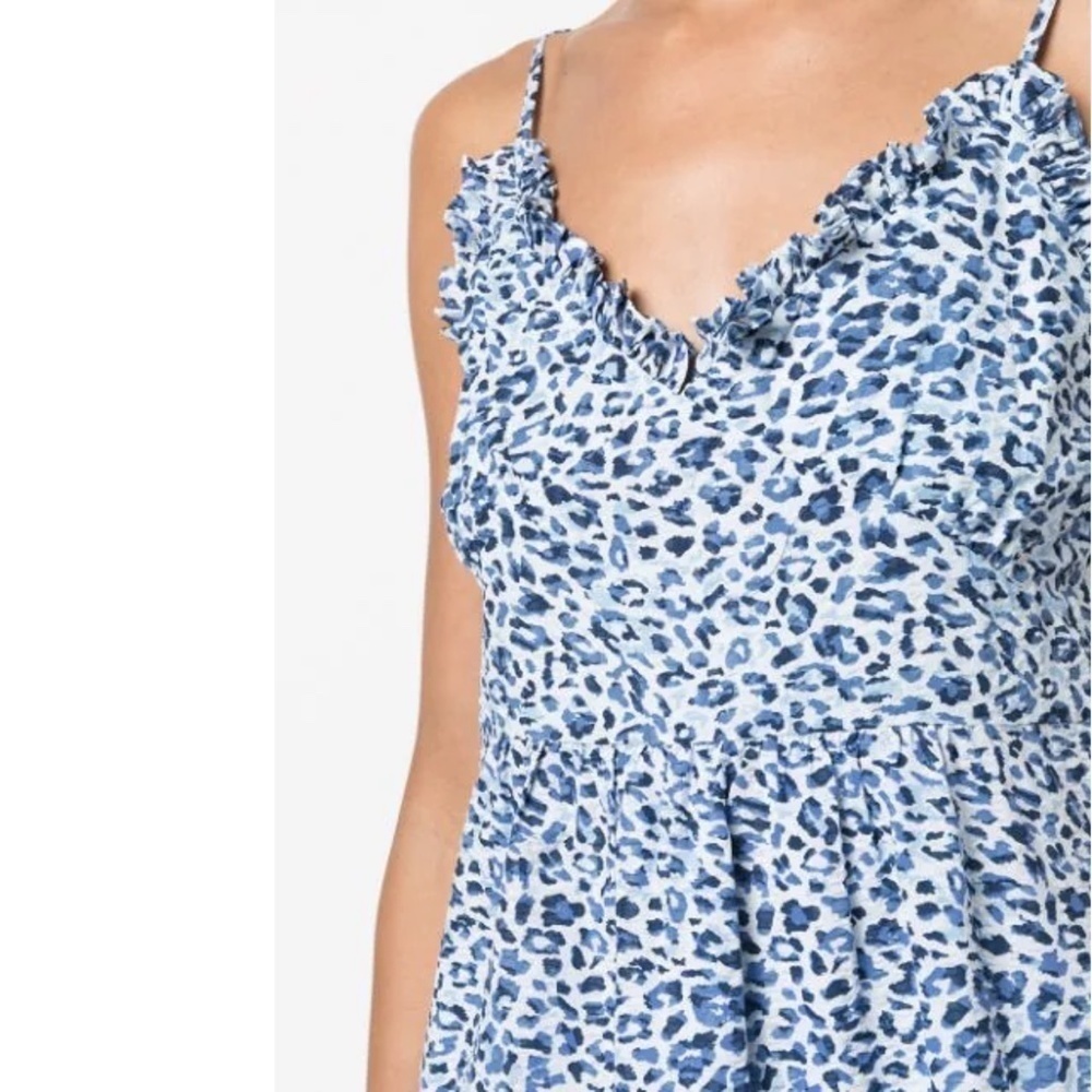 NWOT Baum Und Pferdgarten Adianna Leopard Print Organic Cotton Midi Dress - Picture 2 of 7